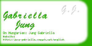 gabriella jung business card